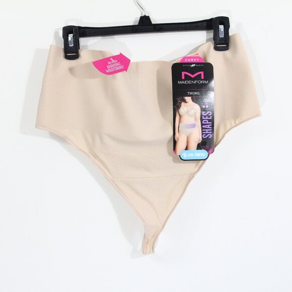 Maidenform Women Plus Size thong 3X NEW Shapewear Underwear Firm Control Panty - Picture 2 of 9
